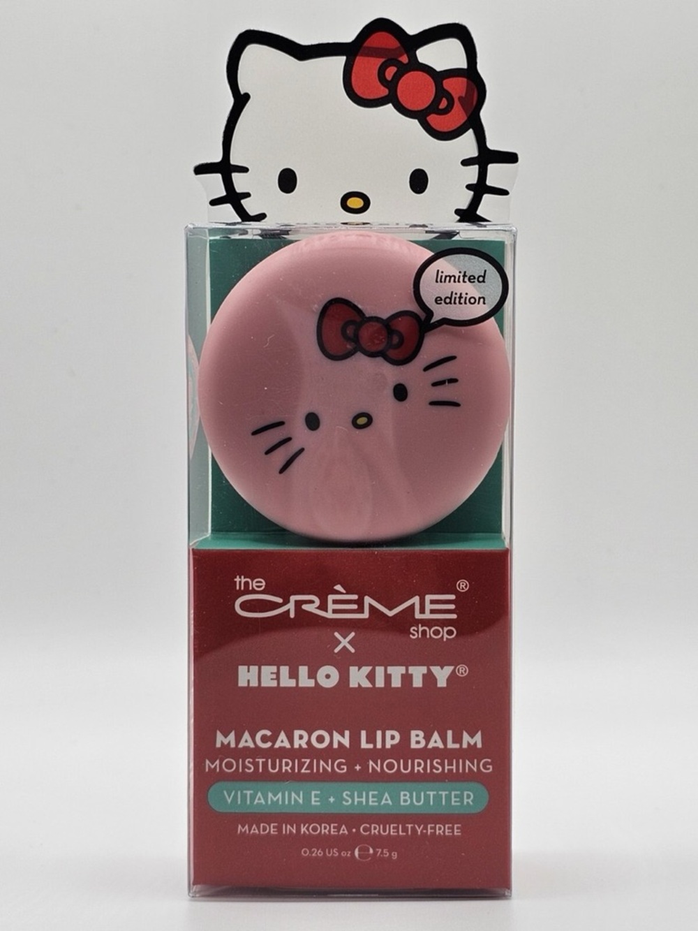 ⚠️ 5/25: The Crème Shop x Hello Kitty Pink Macaron Lip Balm